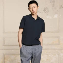 HAST Polo en coton Supima marine> T-Shirts Et Polos