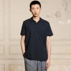 HAST Polo en coton Supima marine><noscript><img width=