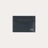HAST Porte-cartes en cuir lisse marine> Porte-Cartes