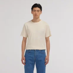 HAST T-shirt en coton biologique écru> Les Essentiels | T-Shirts Et Polos