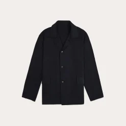 HAST Veste de travail en coton et lin marine><noscript><img width=