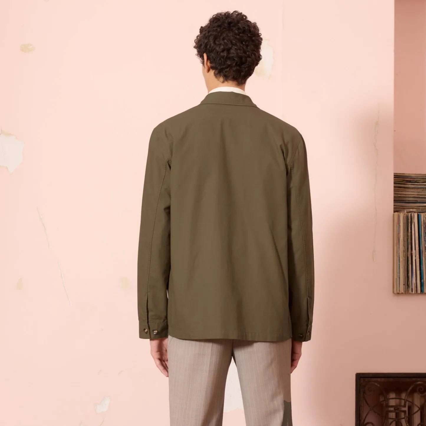 HAST Veste de travail en ripstop japonais kaki> Vestes De Travail