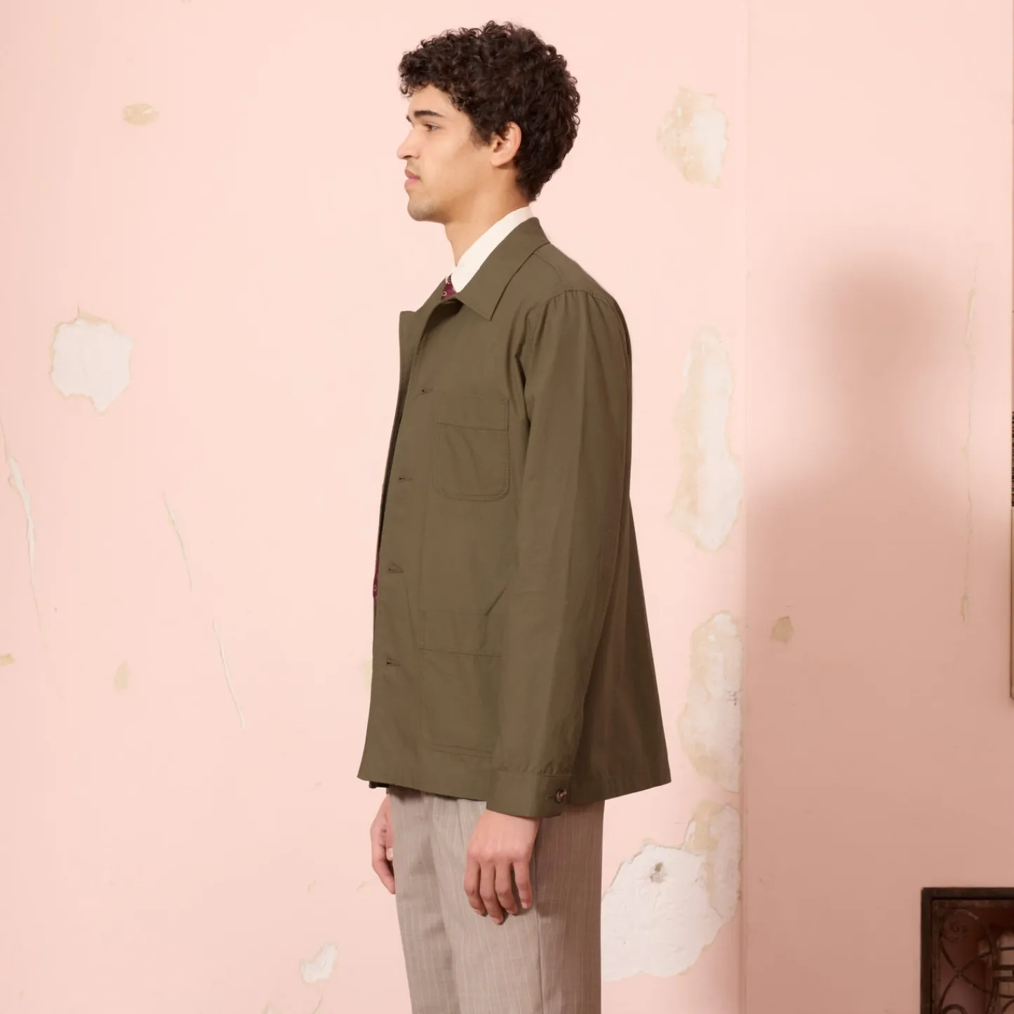 HAST Veste de travail en ripstop japonais kaki> Vestes De Travail
