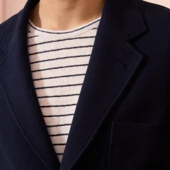 HAST Veste en jersey de coton marine><noscript><img width=