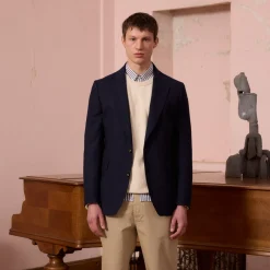 HAST Veste en laine Fresco marine><noscript><img width=