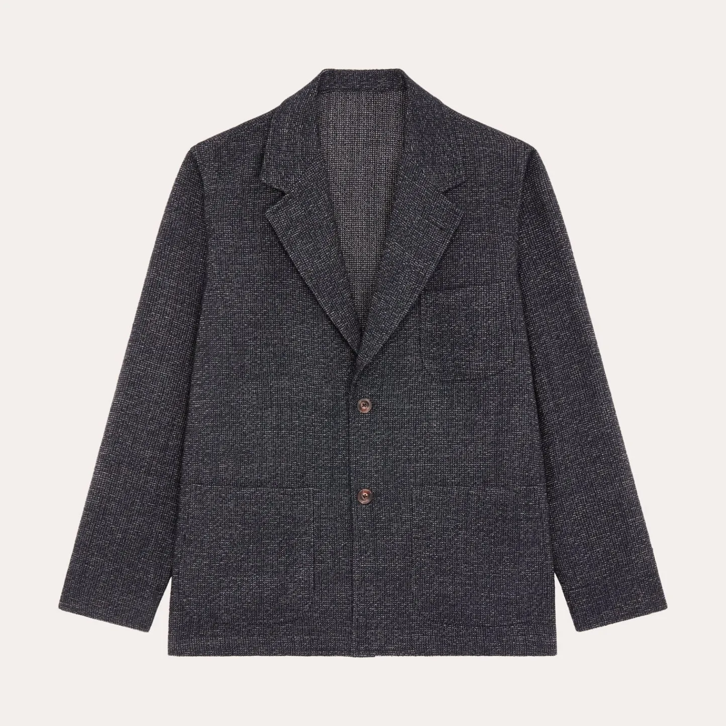 HAST Veste tailleur déstructurée en laine marine chiné> Vestes